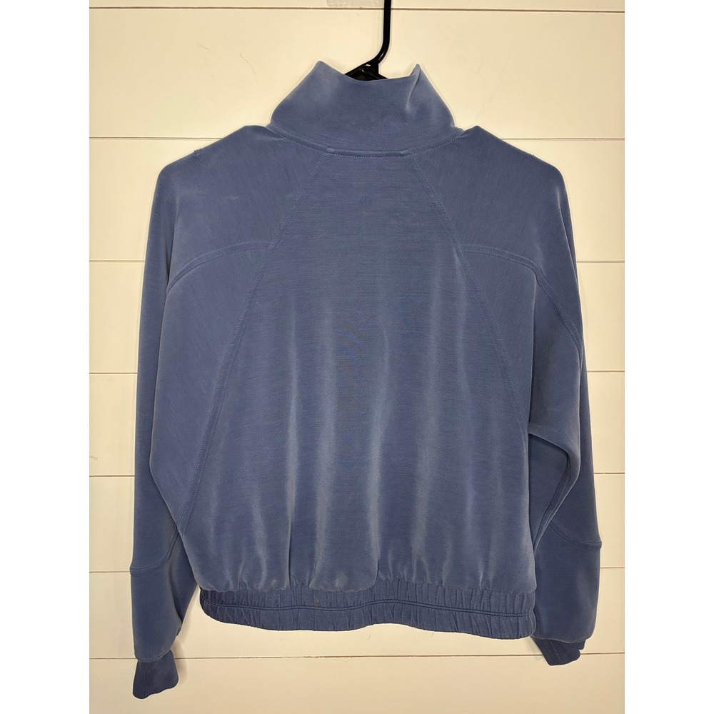 Lululemon Brushed Softstreme Funnel-Neck Full Zip Pitch Blue LW3FXYS EXCELLENT - Picture 5 of 11